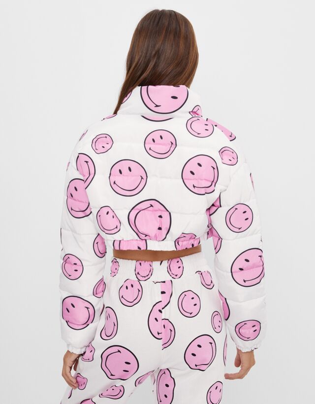 Ensemble blouson et pantalon Smiley - Femme | Bershka