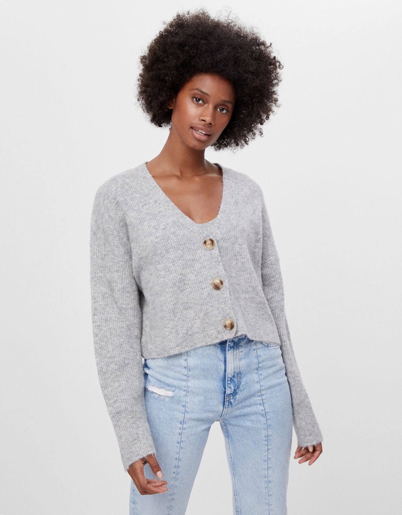bershka cardigan top