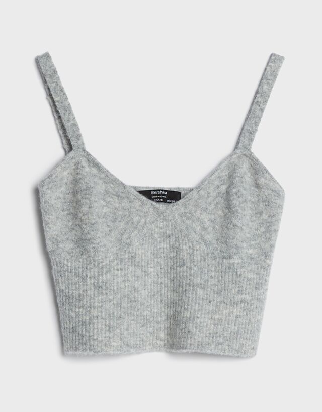 knit top and cardigan set