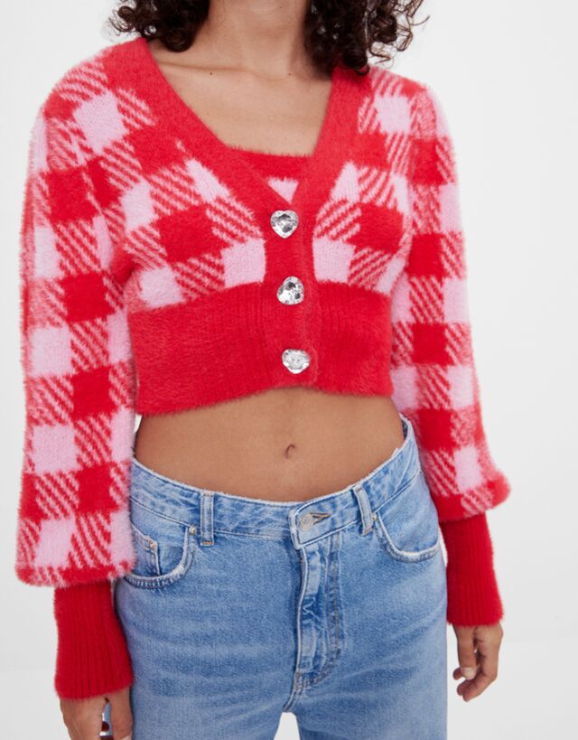 Fuzzy cardigan and top set - Twin sets 
