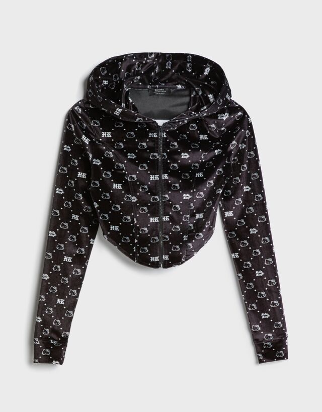 black hello kitty jacket