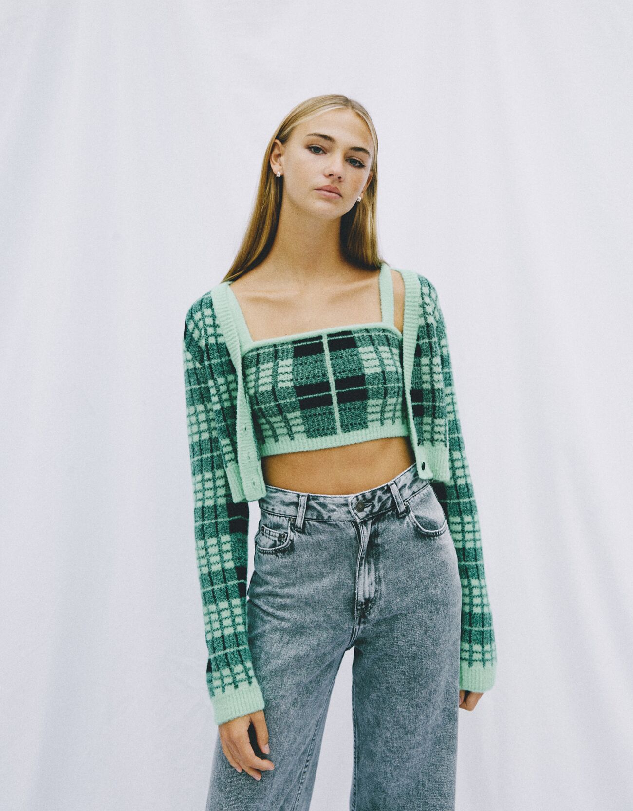 bershka cardigan top
