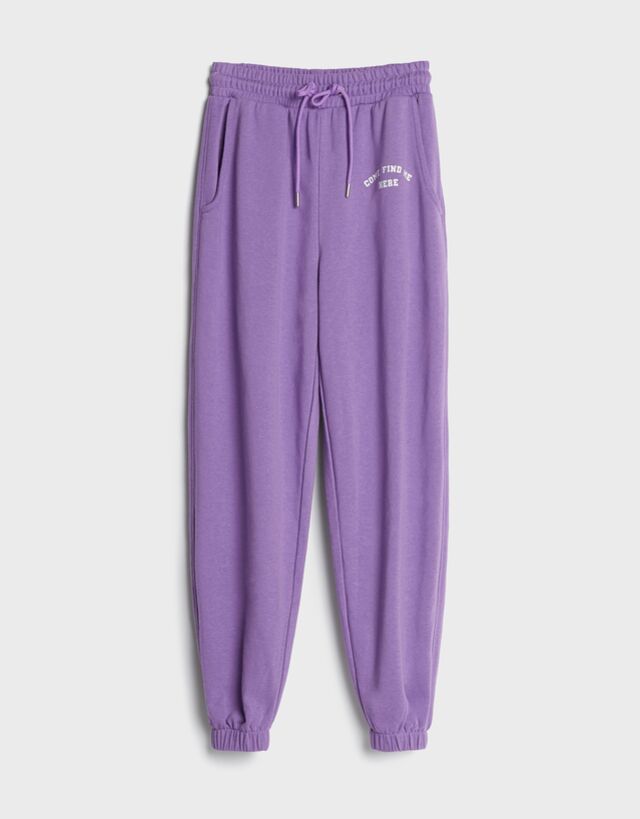 Jogging violet bershka clearance