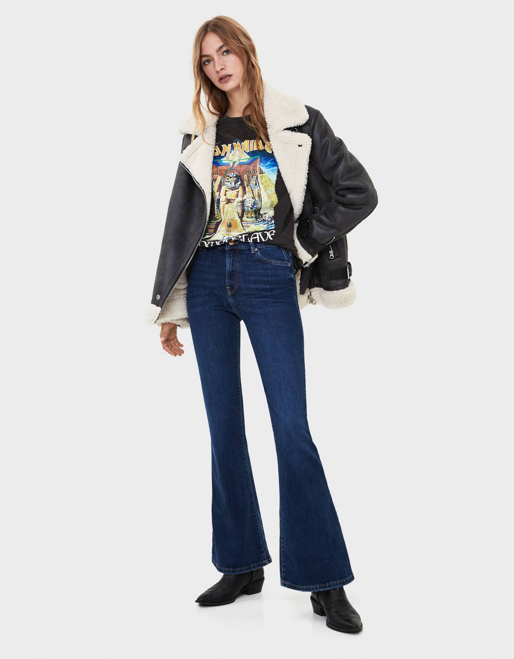 bershka flare jeans