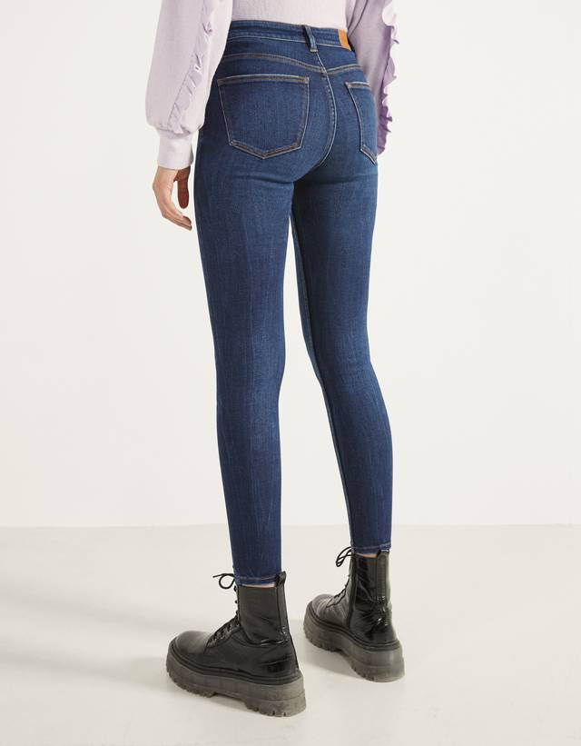 waist jeans - Denim - Woman | Bershka