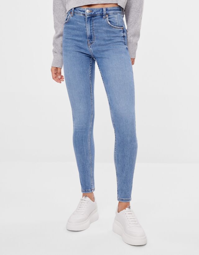 bershka high waist jeans