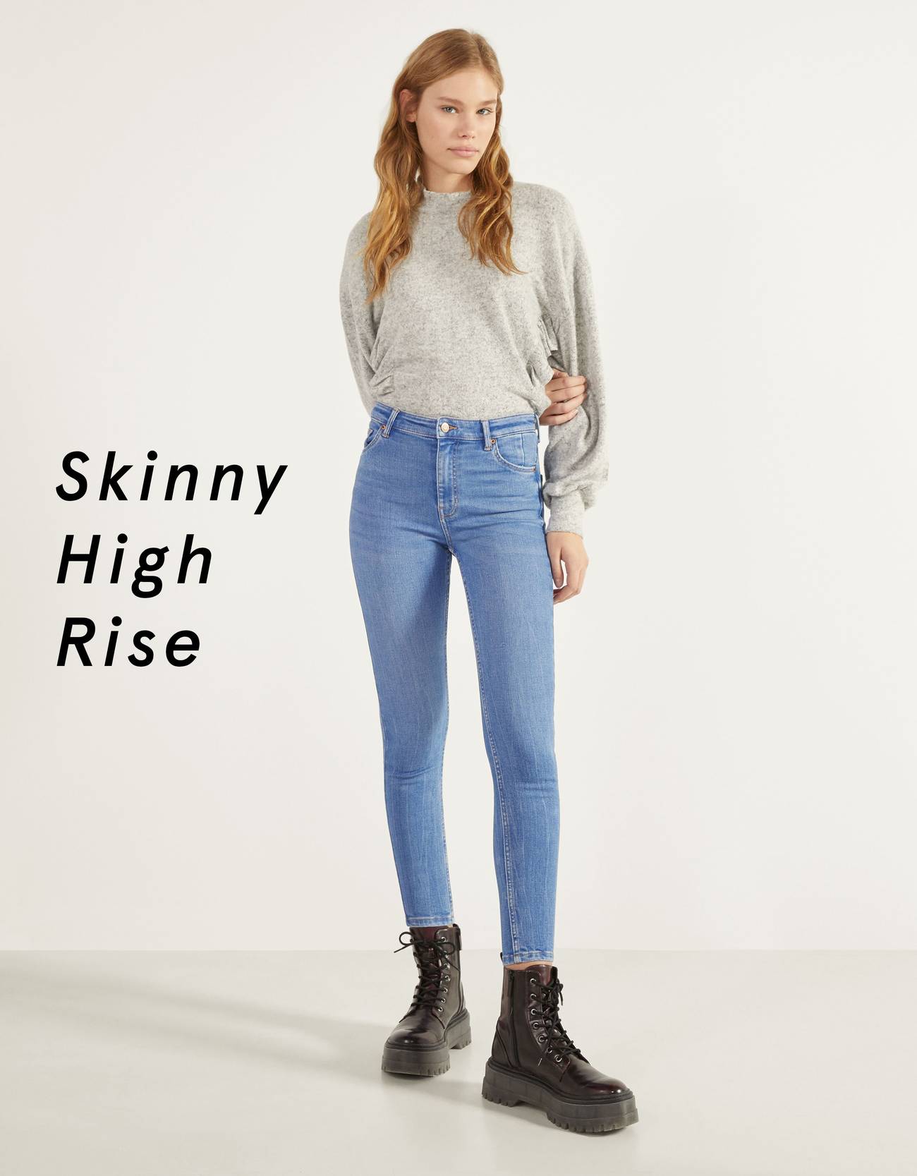 Bershka - High waist skinny jeans