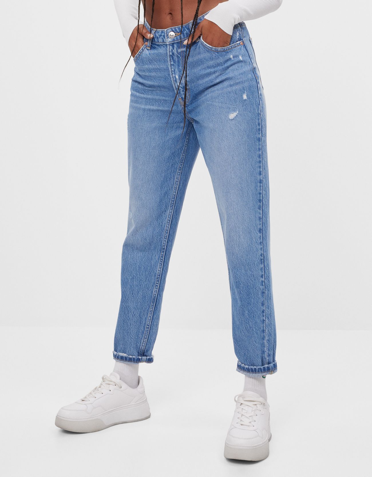 Bershka Jeans DÃ©chirÃ©s Bershka Jean Mom DÃ©chirÃ© Short DÃ