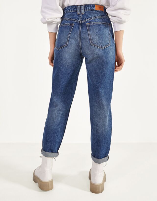 bdg mom jeans indigo