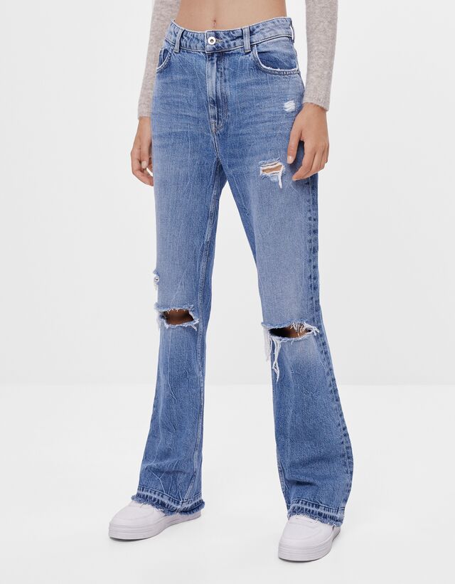 bershka flare jeans