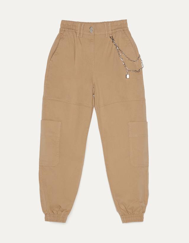 Pantalón Cadena Karol G Beige - Ciara Shop