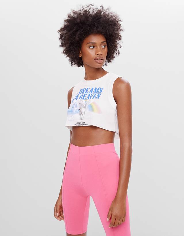 Pantalón Ciclista - Jeans - Bershka Guatemala