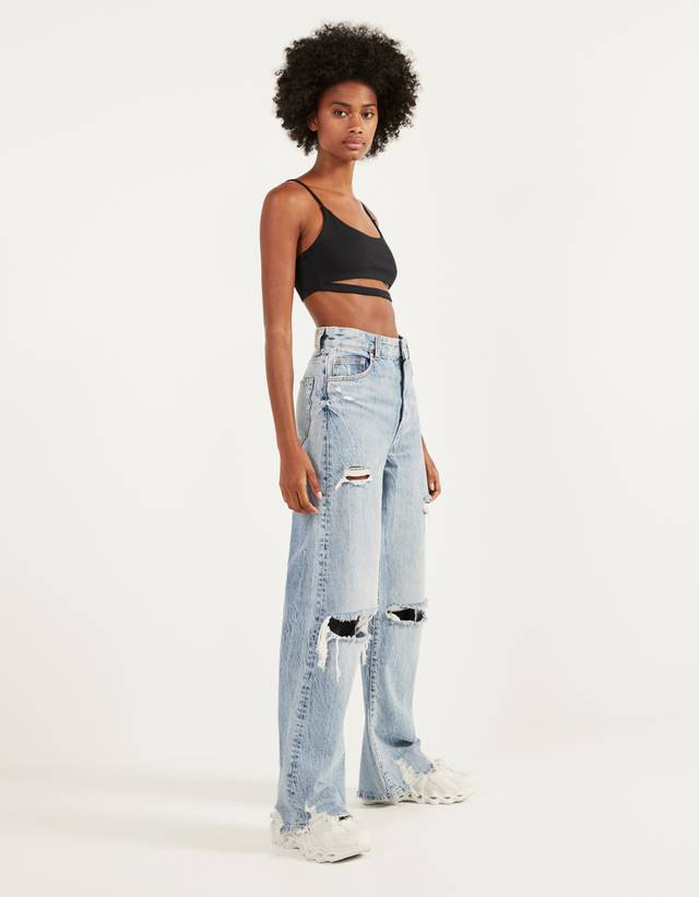 Ripped denim skirt - Party Collection 