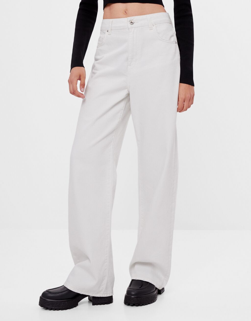 pantalones vaqueros mujer bershka