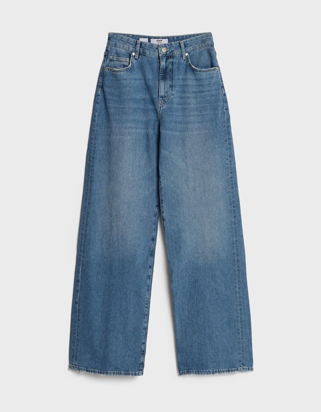 Wide-leg jeans - Denim - Woman | Bershka