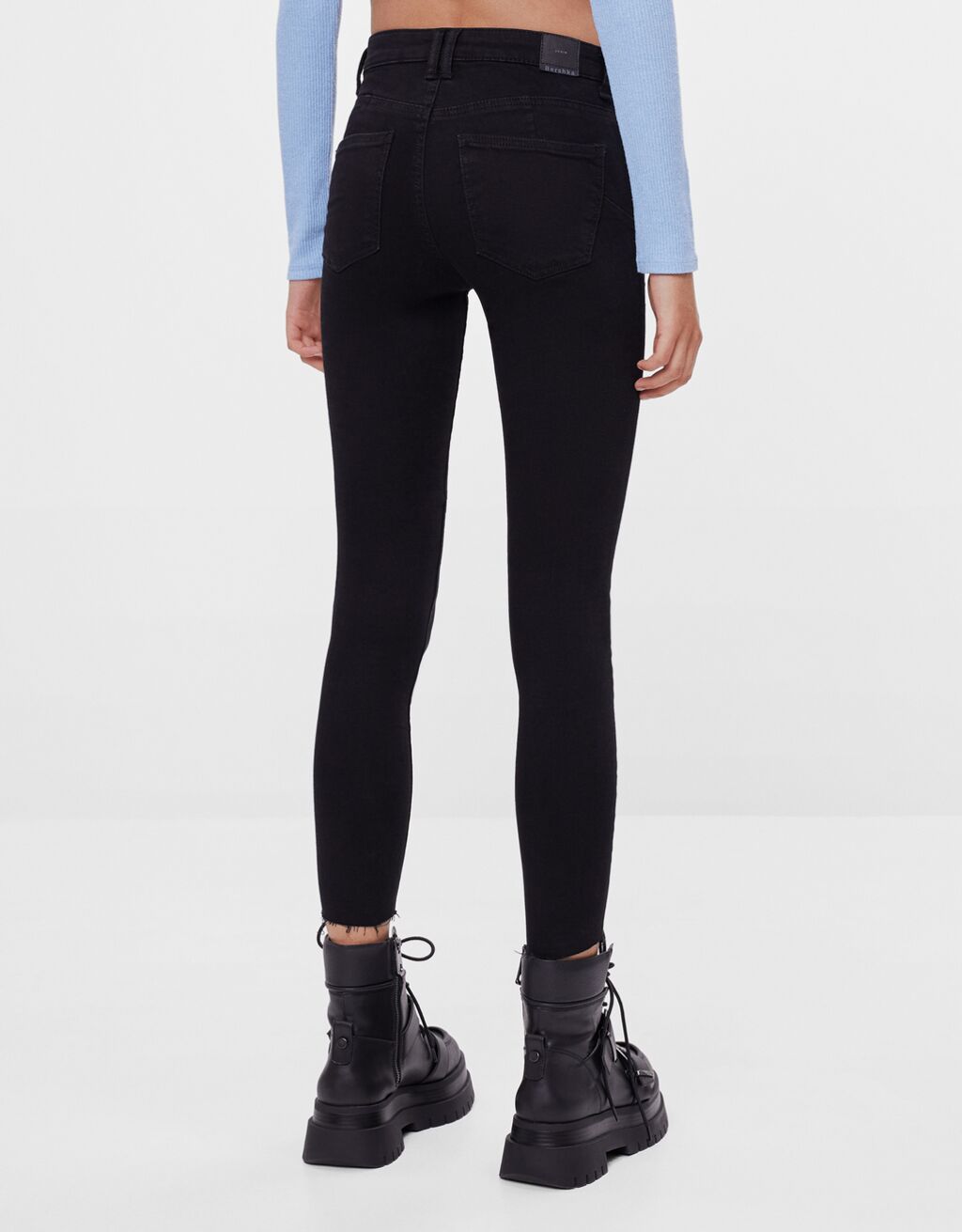 Mid-waist push-up jeans - Jeans - Woman