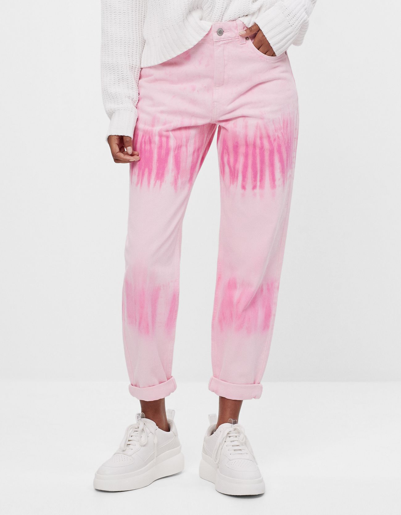 Jeans Balloon tie dye - Mujer | Bershka