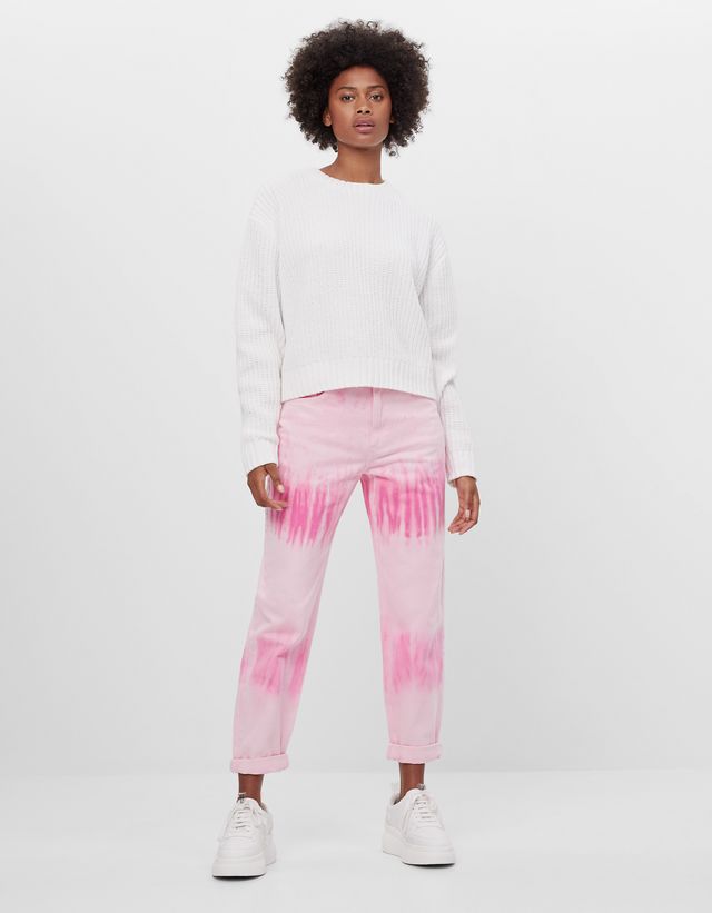Tie-dye balloon jeans - Women | Bershka