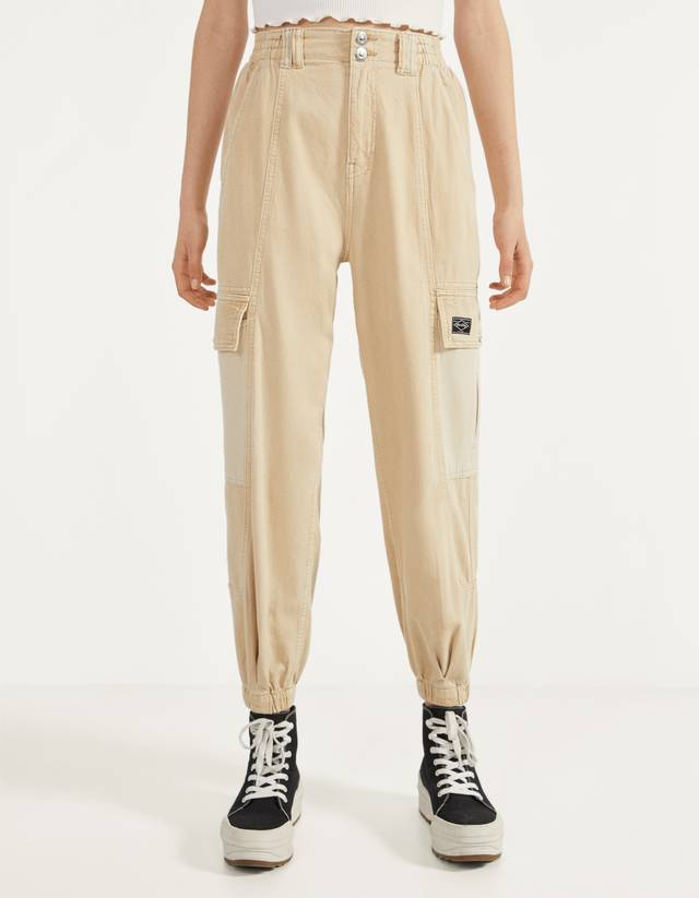 Pantalón jogger tipo sastre de cuadros - null - Bershka España - Islas  Canarias