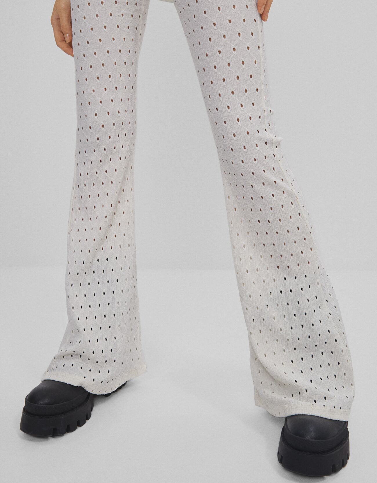 Flared trousers - null - Bershka Turkey