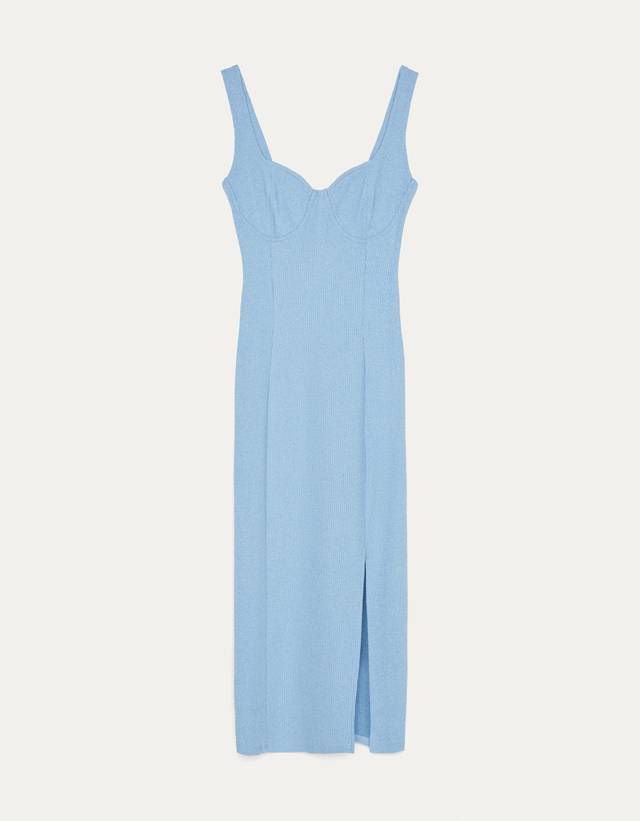 Corset-style midi dress - Dresses 