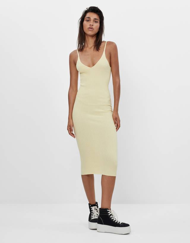 Strappy midi dress - Dresses - Woman 