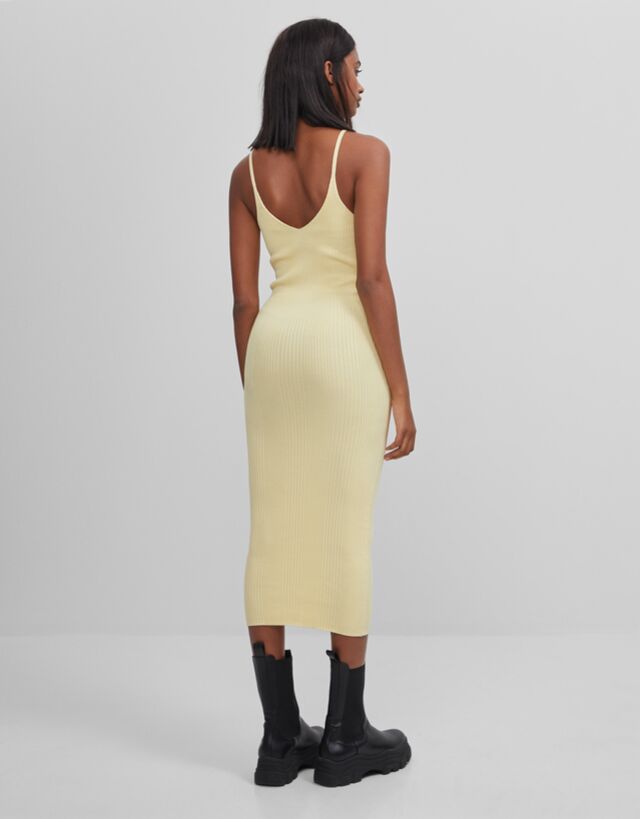 Strappy midi dress - Women | Bershka