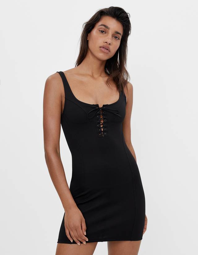 Vestido corto corset