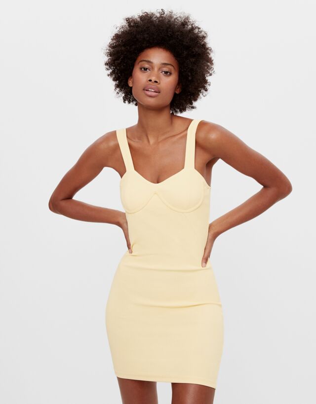 Vestido corto corset