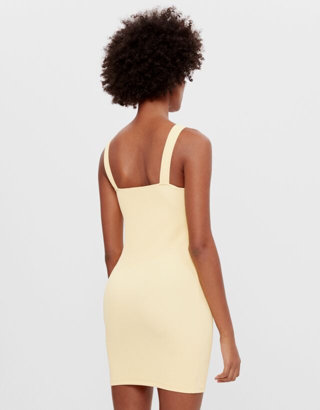 bershka robe jaune