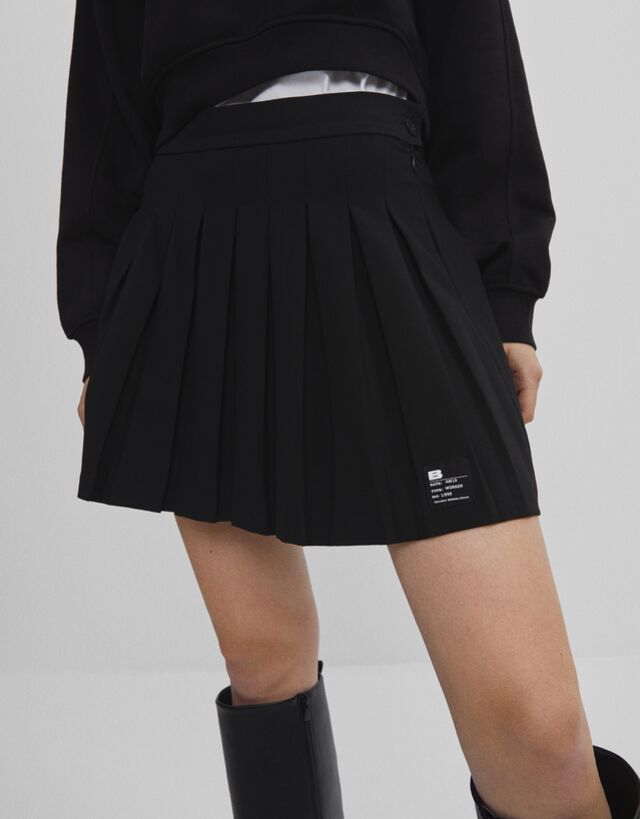 bershka black skirt