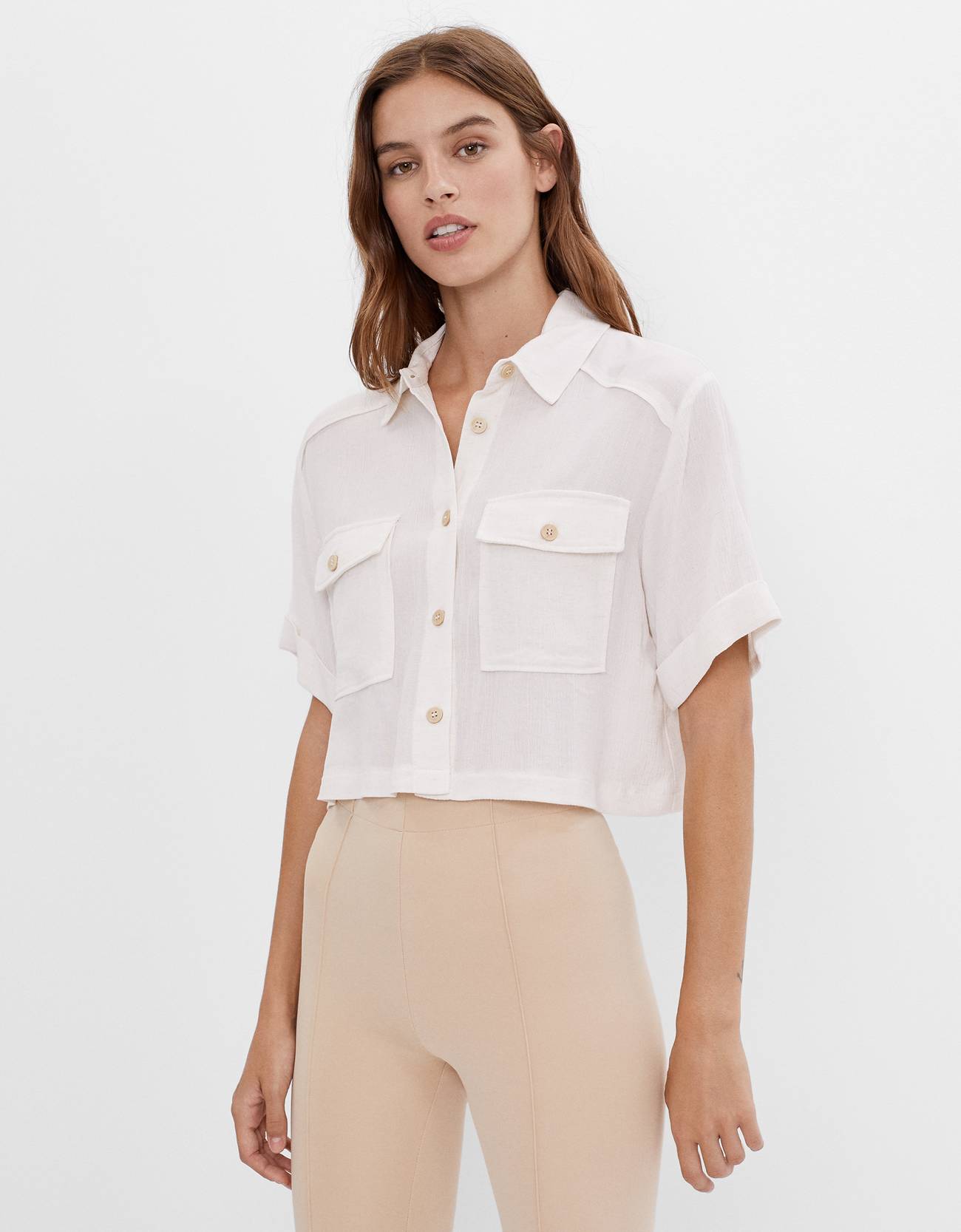 women's plus size short sleeve button up shirts