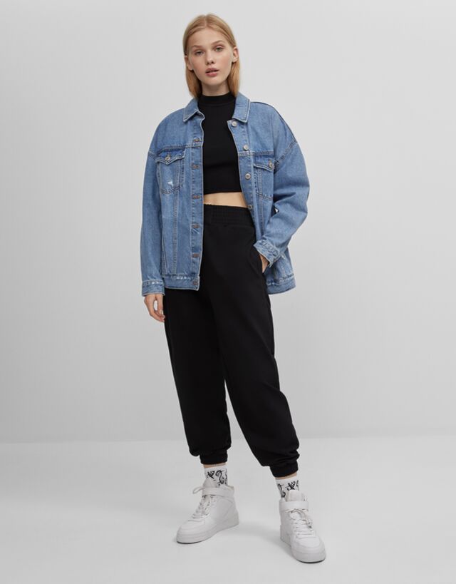 Oversized denim jacket - Jackets and 