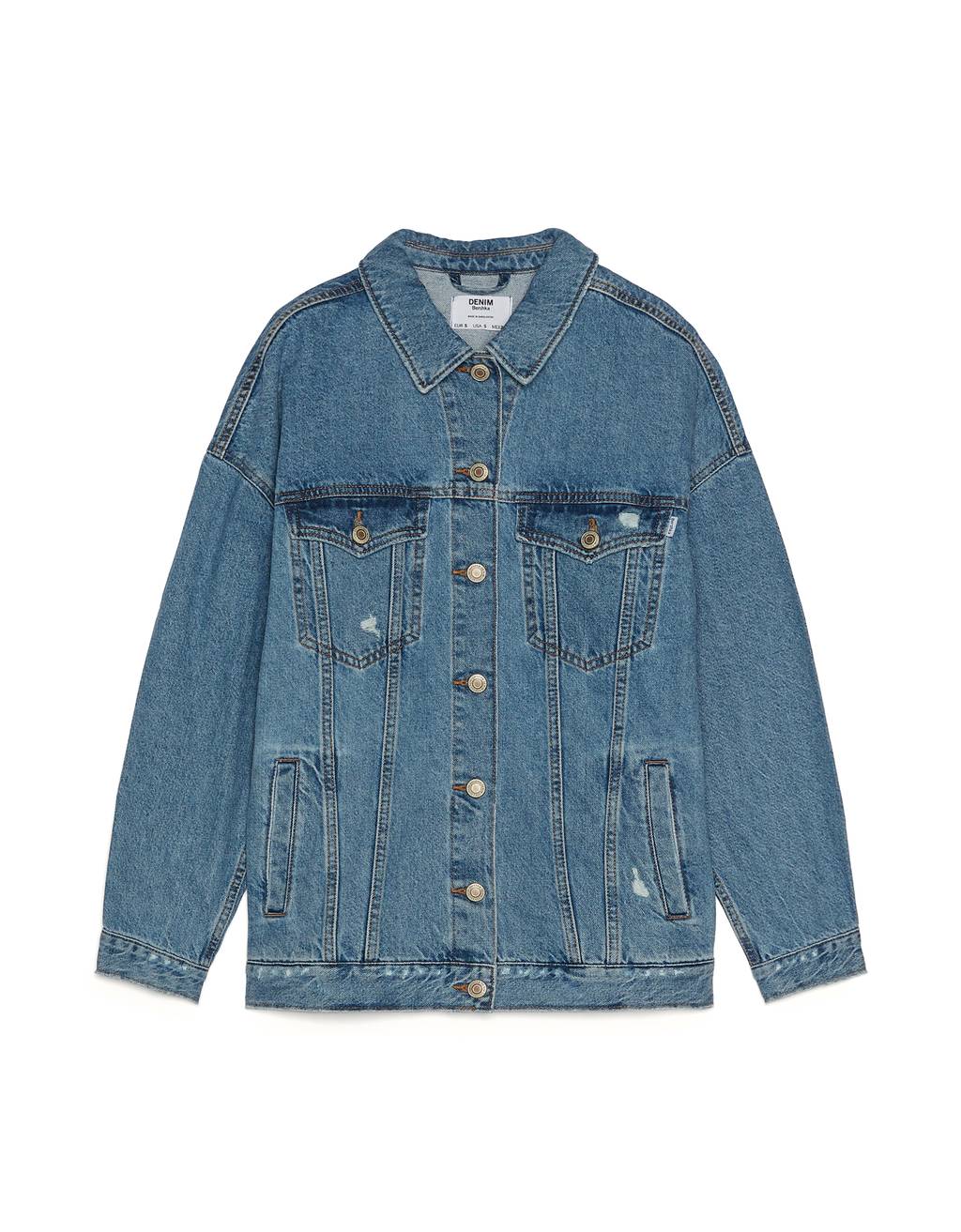 oversized denim jacket bershka