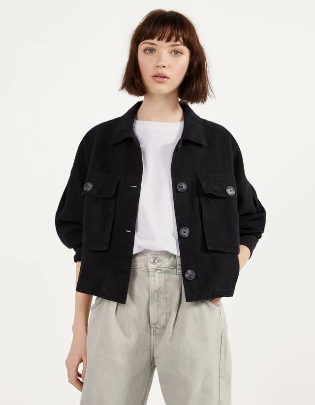 bershka utility jacket