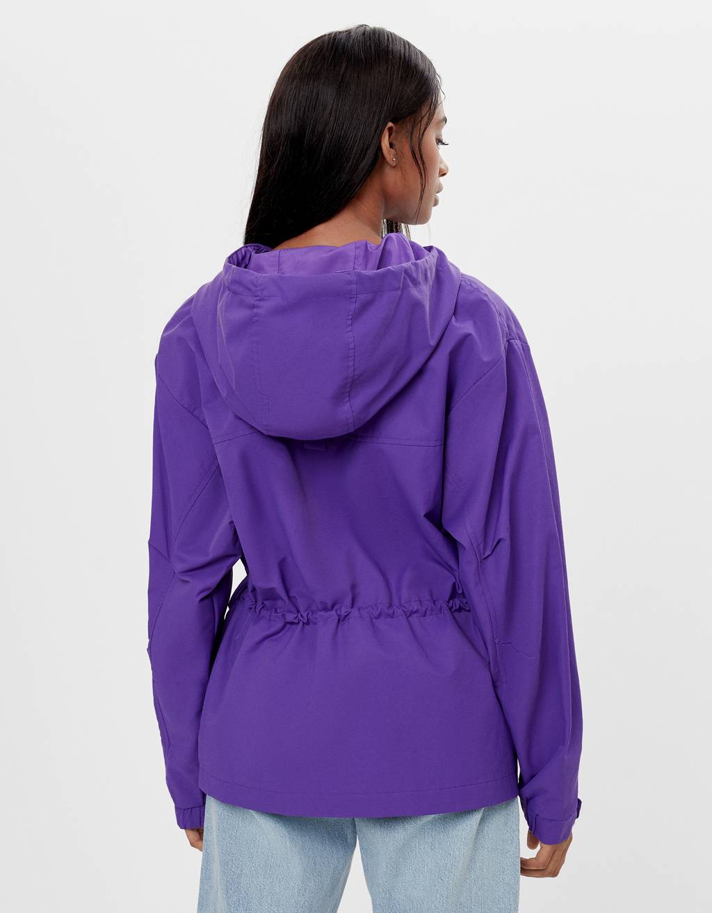 high low anorak jacket