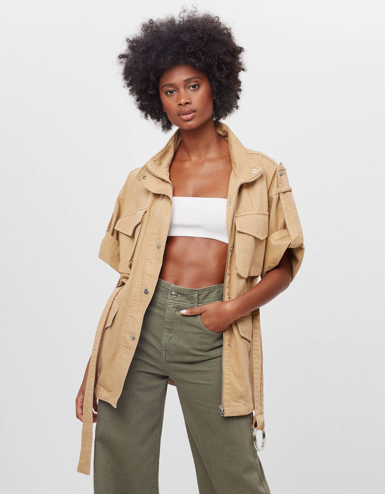 safari jacket zara