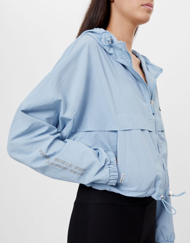 bershka transparent jacket