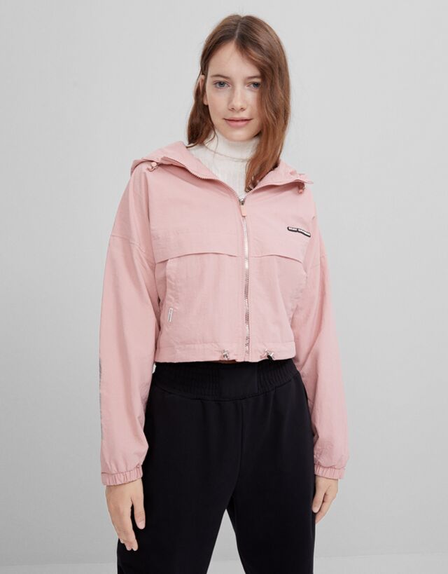 reflective jacket bershka