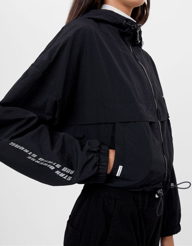 hooded reflective jacket