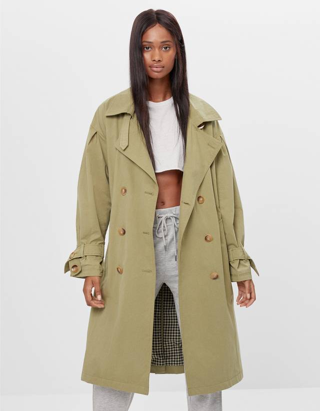 trench coat bershka