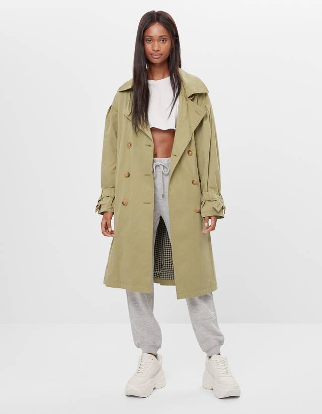 bershka trench coat