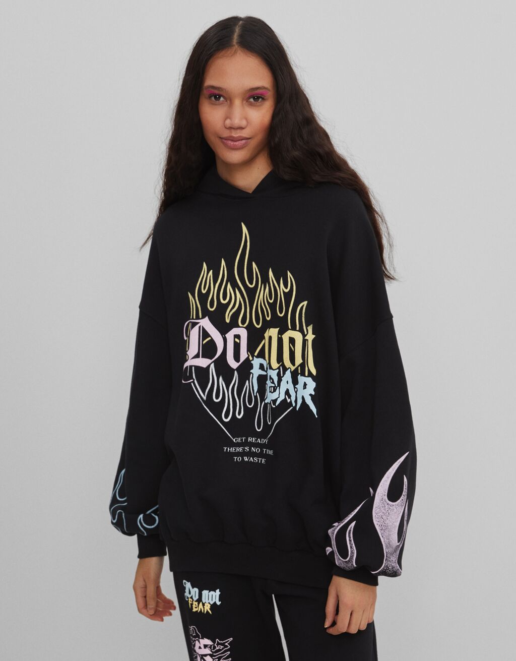 Printed hoodie - Knitwear and sweatshirts - Woman