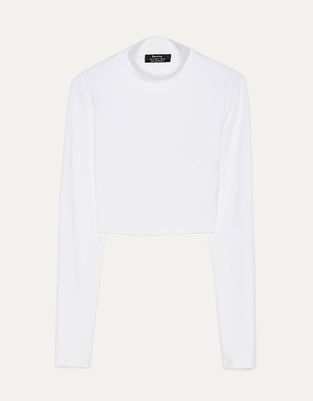 Long sleeve T-shirt - Woman | Bershka