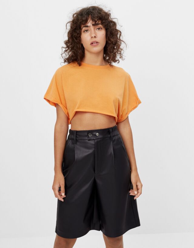 Super cropped T-shirt - Woman | Bershka