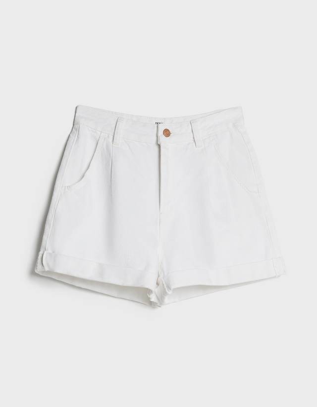 Mom Fit denim shorts - null - Bershka 