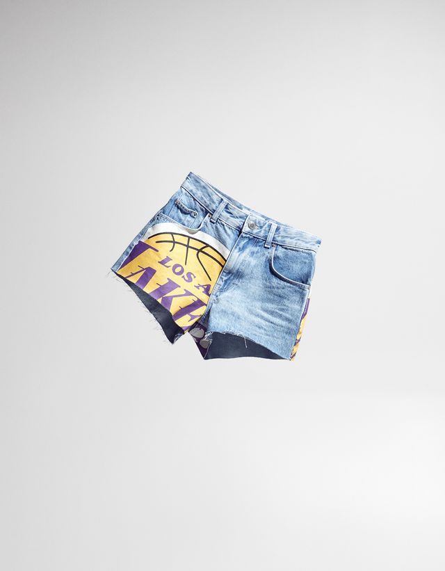 Nba Denim Sort Nba Bershka Kadin Bershka