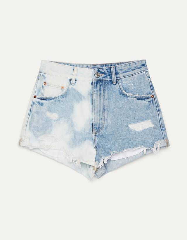 Tie-dye shorts - Woman | Bershka