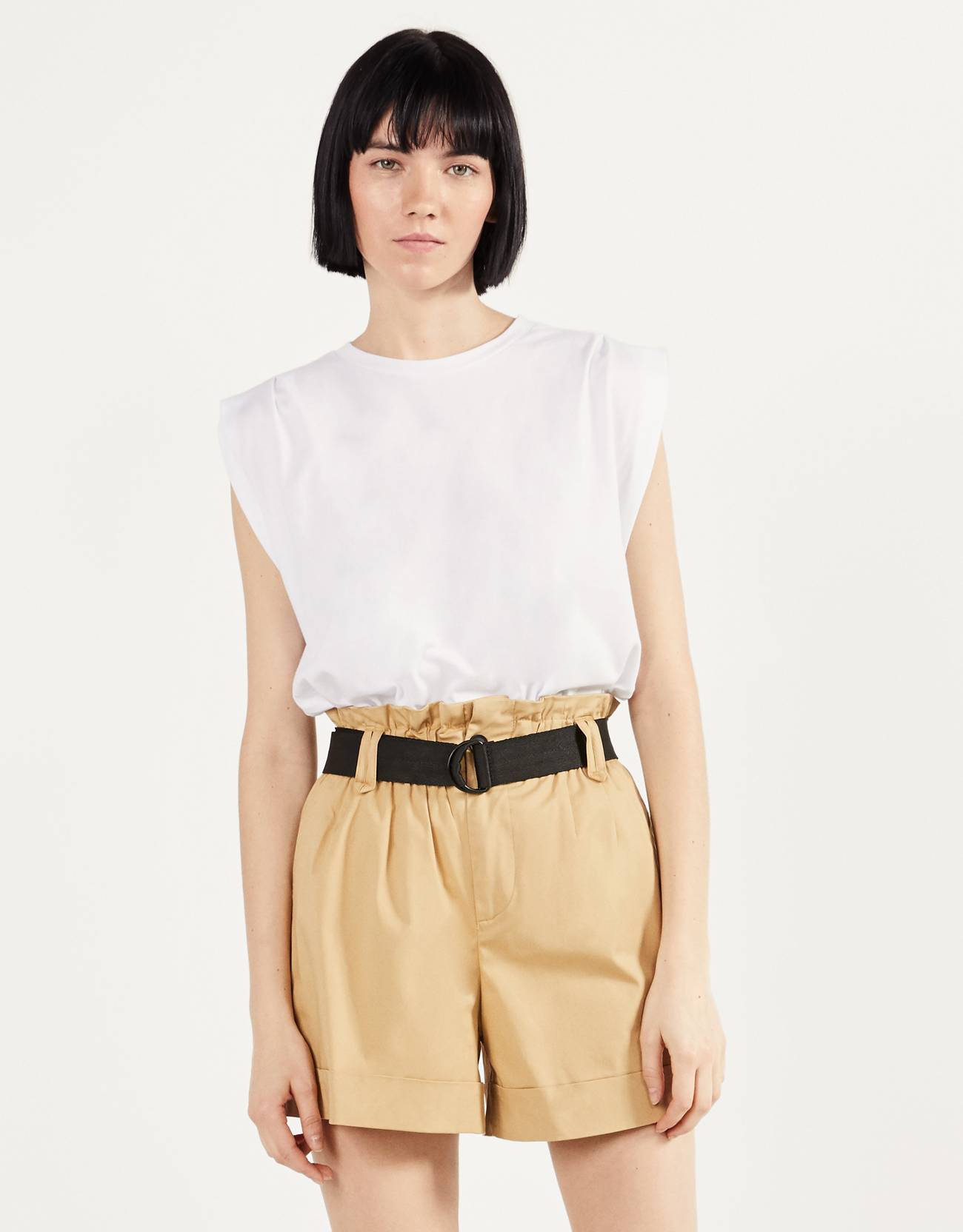 bershka paperbag shorts