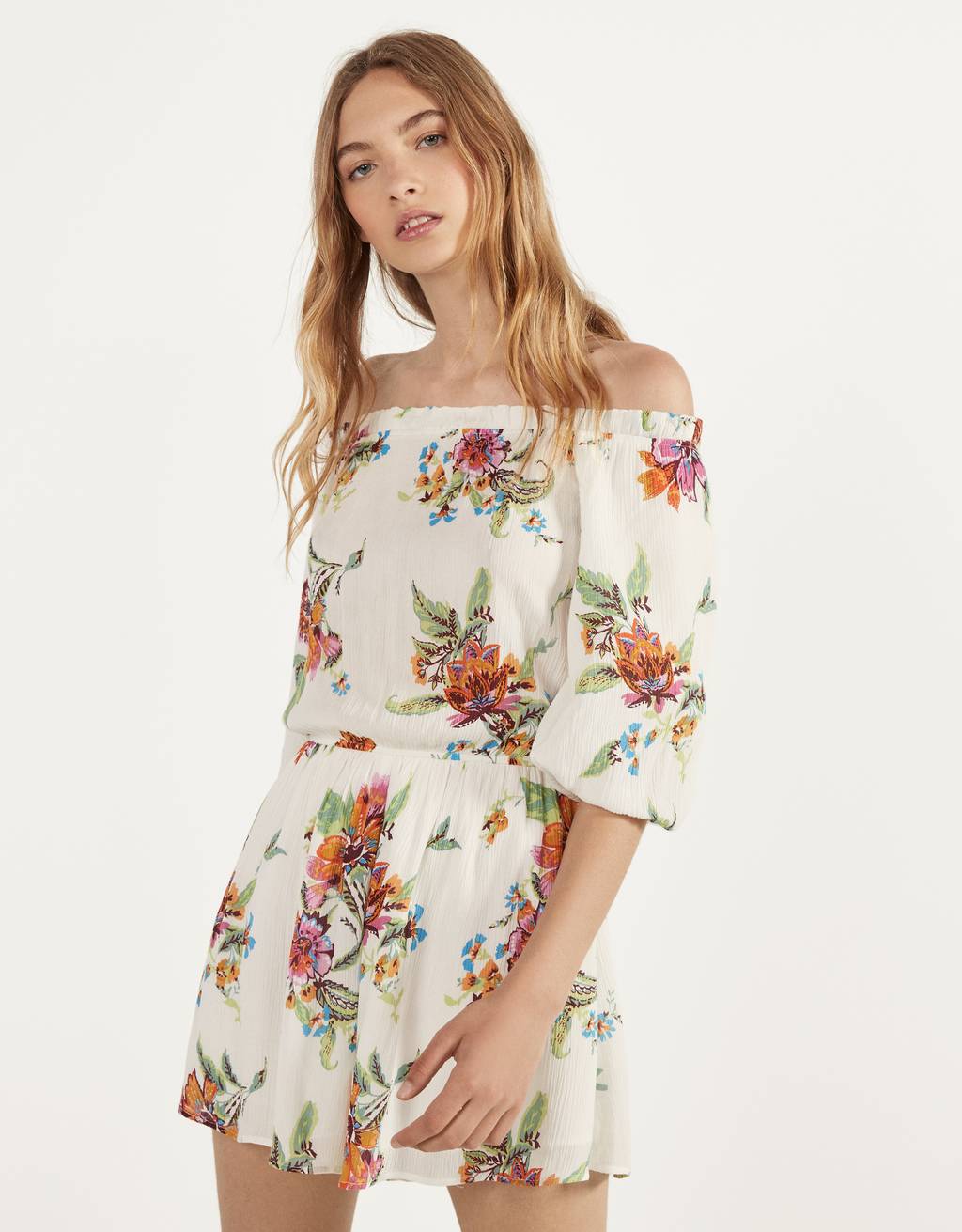 bershka yellow jumpsuit